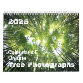 Calendário 2025 de Fotografias de Árvore Exclusiva