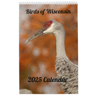Calendário 2025 de Wisconsin Birds