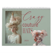 Calendário 2025 do Crazy Couture Hat