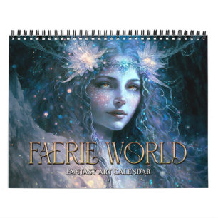 Calendário 2025 Faerie World 3 Fantasy Art Calendar
