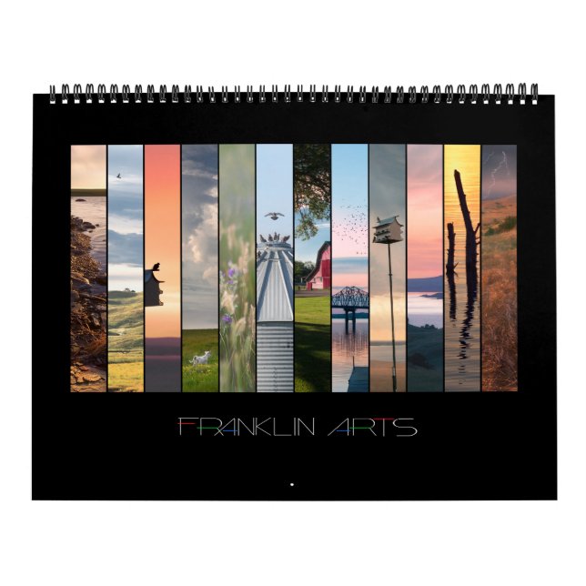 Calendário 2025 - Fazenda, Campos e Streams (Capa)