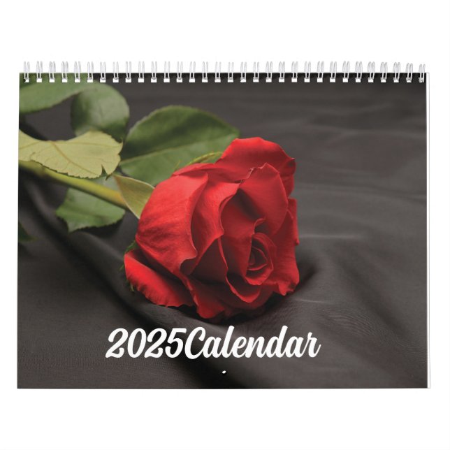 Calendário 2025 Flores Vermelhas (Capa)