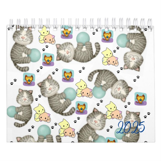 Calendário 2025 Gatinho Gatinho Gato (Capa)