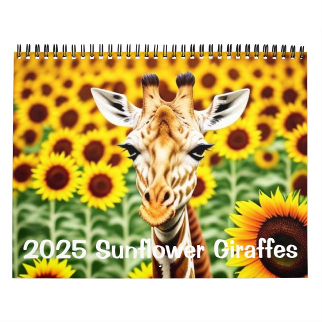 Calendário 2025 Girafas e girassóis (Capa)
