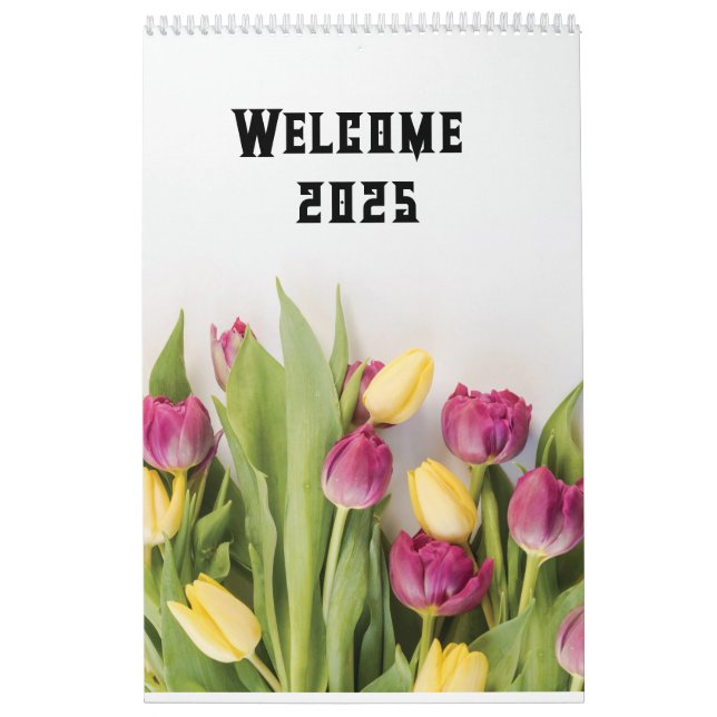 Calendário 2025 jardins Flores 2 (Capa)