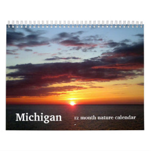 Calendário 2025 Michigan Nature & Landscape