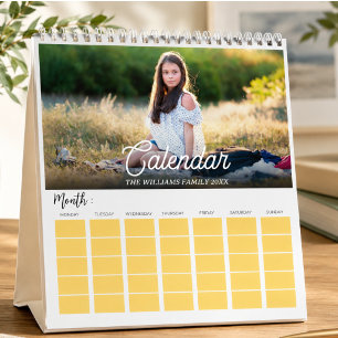 Calendário 2025 Modern Crie Sua Própria Foto Personalizada Da