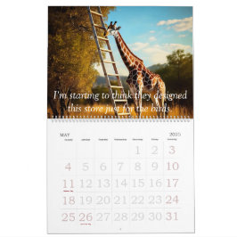 Calendário 2025 - Não tão sério