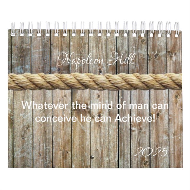 Calendário 2025 Napoleon Hill, o que o homem puder conceber (Capa)