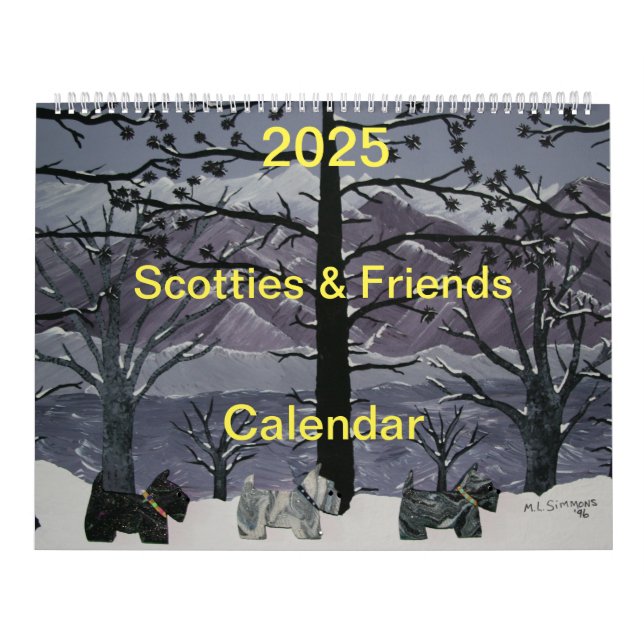Calendário 2025 Scotties e Amigos (Capa)