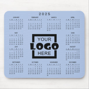Calendário 2025 Simples E Elegante   Mousepad