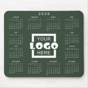 Calendário 2025 Simples E Elegante   Mousepad