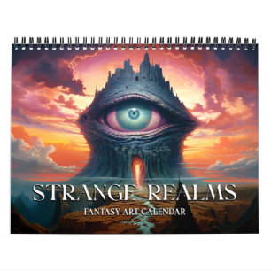 Calendário 2025 Strange Realms 5 Fantasy Art Calendar