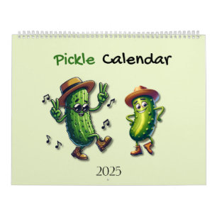 Calendário 2025 Tema Personagem Pickle