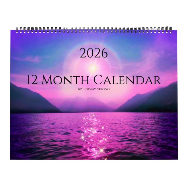 Calendário 2026 12 Month Calendar by SSTRANGECLOUDSS  (Capa)