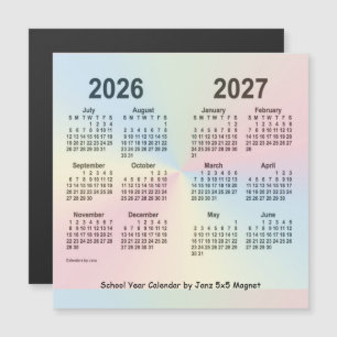 Calendário 2026-2027 do ano escolar do arco-íris