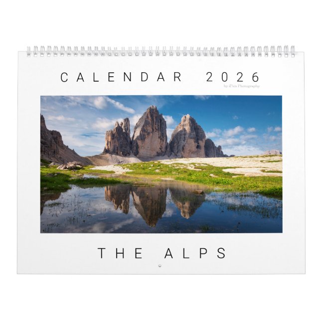 Calendário 2026 Alps nature & landscape photo (Capa)