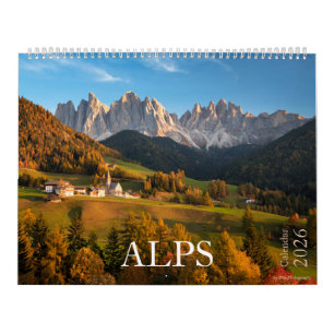 Calendário 2026 Alps nature & scape (Foto da paisagem e natur