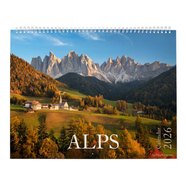 Calendário 2026 Alps nature & scape (Foto da paisagem e natur (Capa)