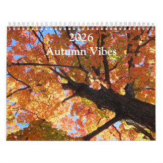 Calendário 2026 Autumn Vibes All Year Long