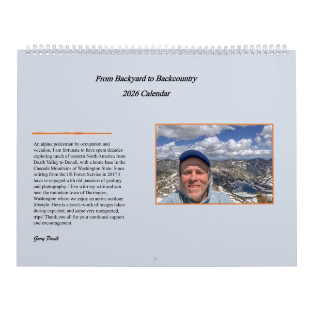 Calendário 2026 Backyard to Backcountry (Capa)