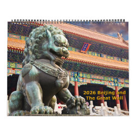 Calendário 2026 Beijing and the Great Wall Calendar