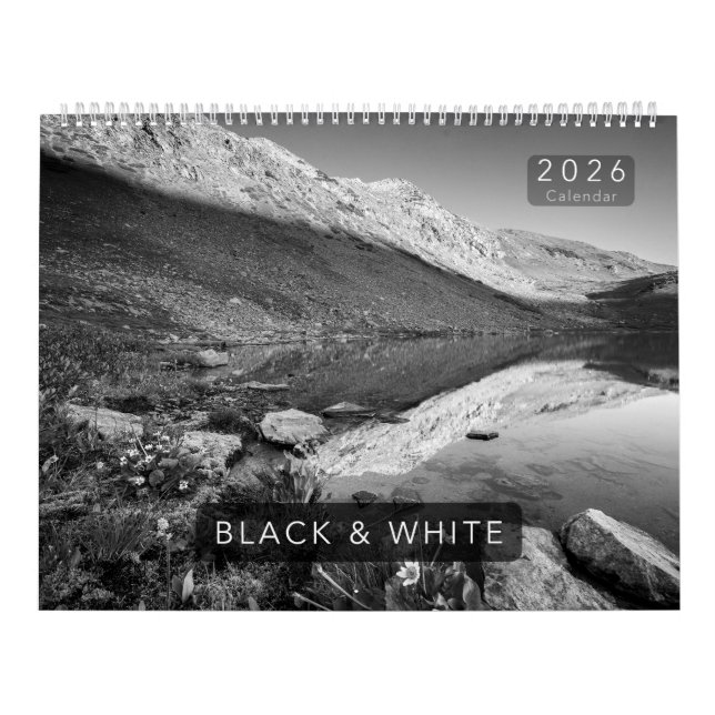 Calendário 2026 Black & White Colorado Calendar (Capa)