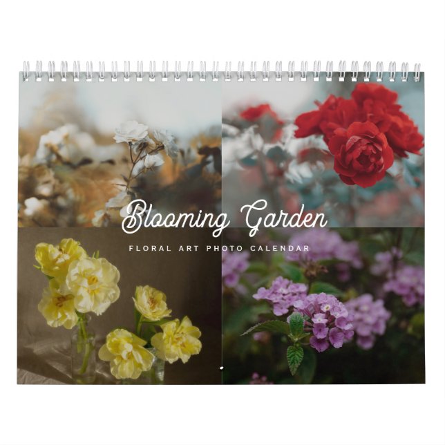 Calendário 2026 Blooming Garden Floral Photo (Capa)