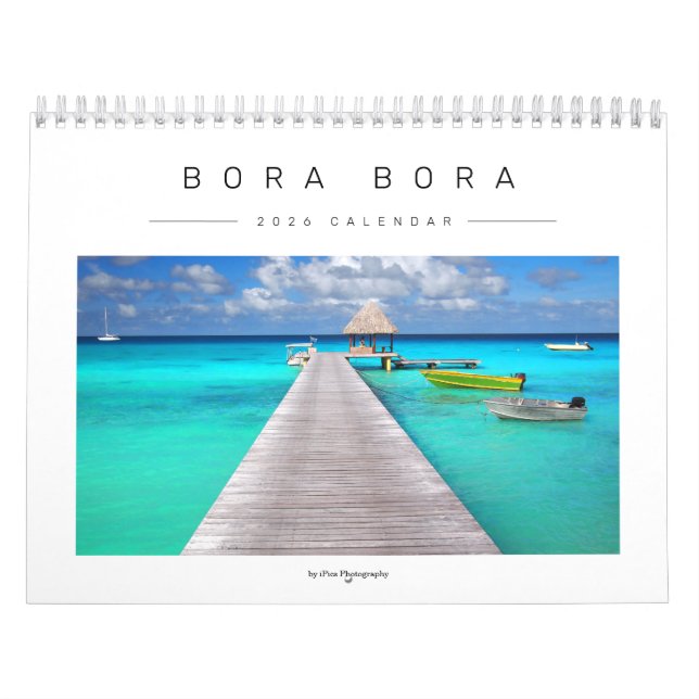 Calendário 2026 Bora Bora landscape photography (Capa)