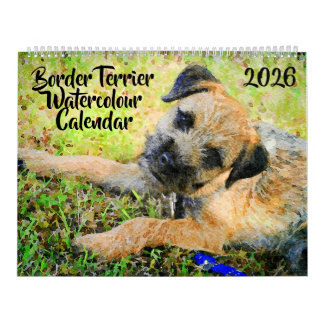 Calendário 2026 Border Terrier Dog Mama Gift Border Lover 