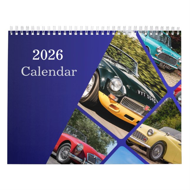 Calendário 2026 British Classics Calendar (Capa)