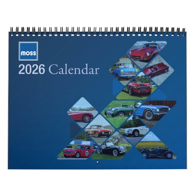 Calendário 2026 British Classics Calendar (Capa)