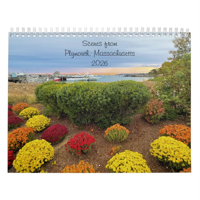 Calendário 2026 Calendar - Plymouth, Massachusetts  (Capa)