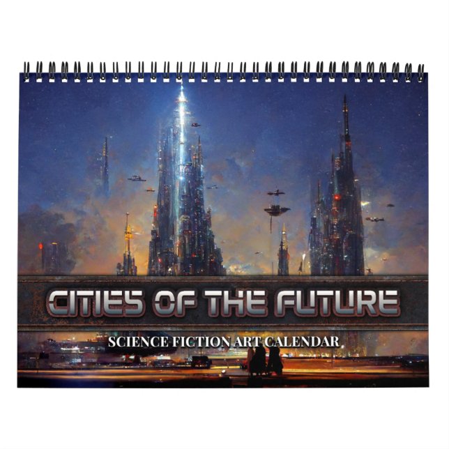 Calendário 2026 Cidades Do Futuro 3 Ficção Científica (Capa)