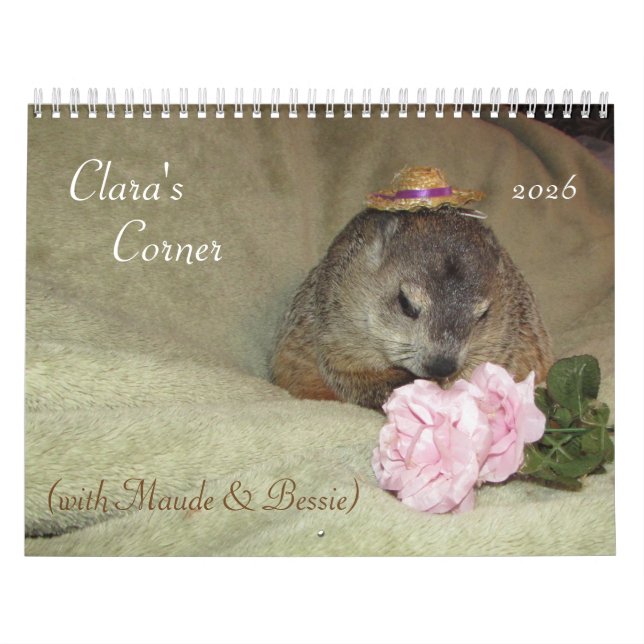 Calendário 2026 Clara's Corner Groundhog Calendar F (Capa)