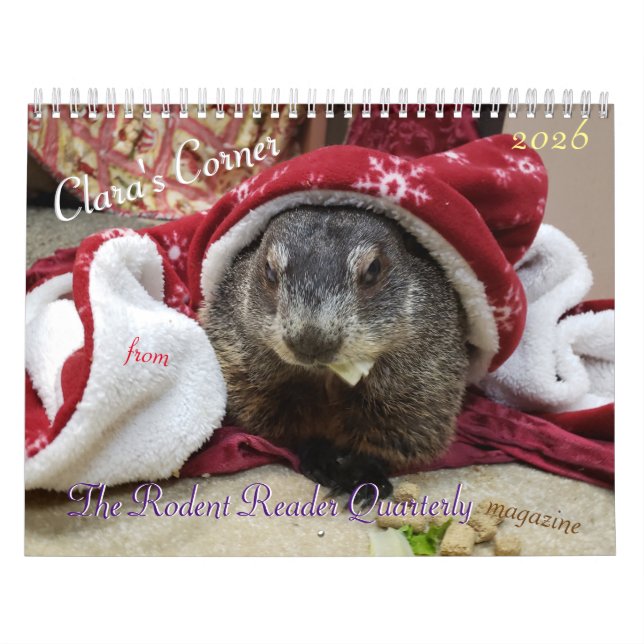 Calendário 2026 Clara's Corner Groundhog Calendar G (Capa)