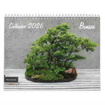 Calendário 2026 com Bonsai