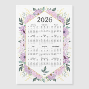 Calendário 2026 Cores d'água Cores d'água