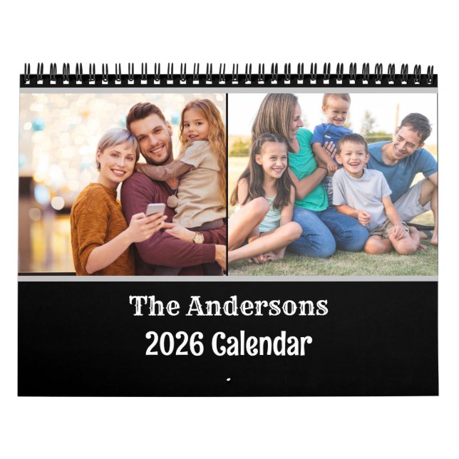 Calendário 2026 Crie moderno a sua própria família personaliz (Capa)