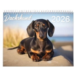 Calendário 2026 Dachshund