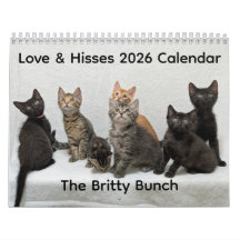 Calendário 2026 de Amor & Sibilos - o Bando Britty