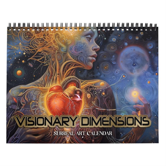 Calendário 2026 Dimensões visionárias 9 Arte Surreal (Capa)
