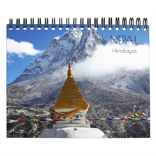 Calendário 2026 do Nepal / Himalaia (Capa)