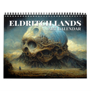 Calendário 2026 Eldritch Lands 2 Dark Fantasy Art Calendar
