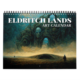 Calendário 2026 Eldritch Lands 3 Dark Fantasy Art Calendar