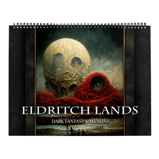 Calendário 2026 Eldritch Lands 4 Dark Fantasy Art Calendar (Capa)
