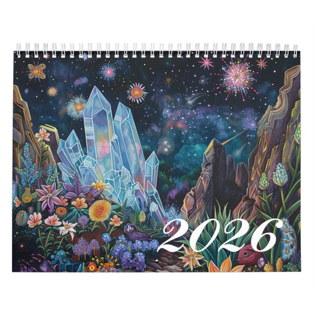 Calendário 2026 Enchanted Celestial Mystic Art Calendar (Capa)