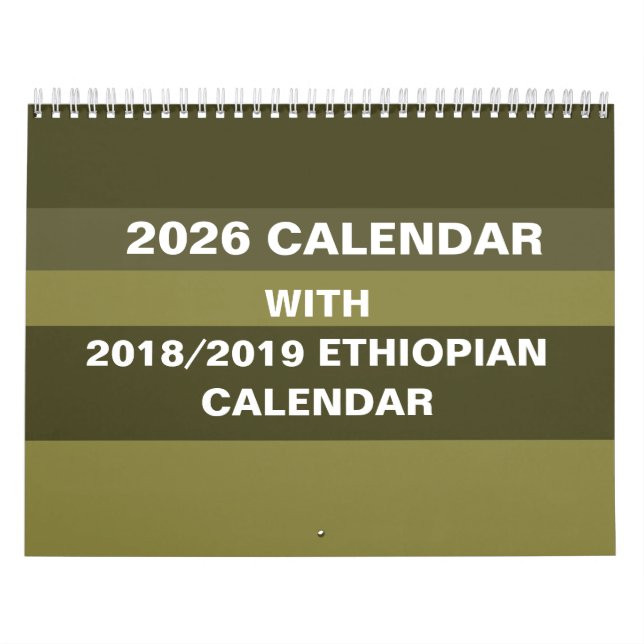 Calendário 2026 Ethiopian Calendar Converter Choose Country (Capa)