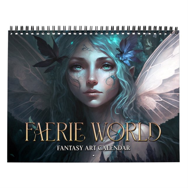 Calendário 2026 Faerie World 2 Fantasy Art Calendar (Capa)