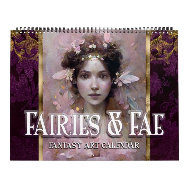 Calendário 2026 Fairies & Fae 1 Fantasy Art Calendar (Capa)